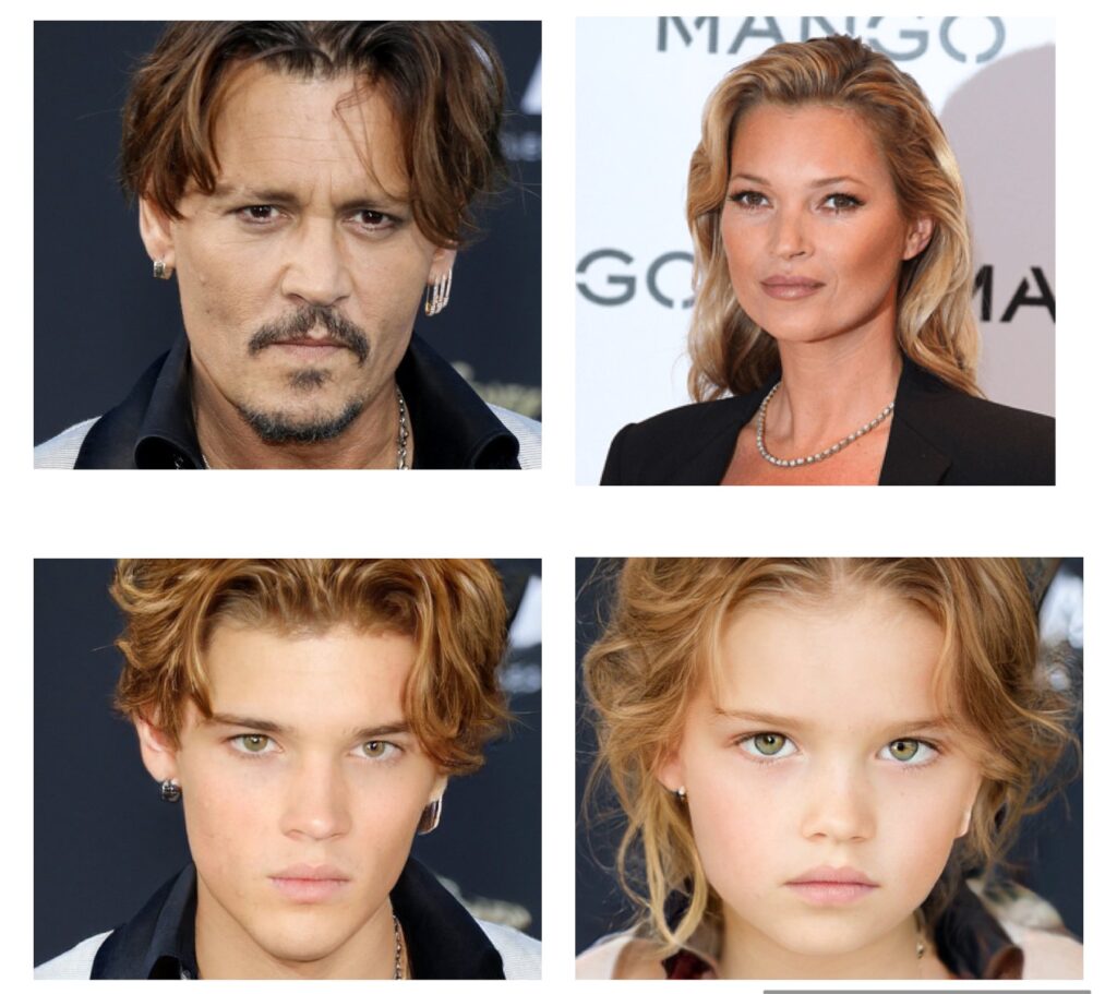 I figli delle stelle - Johnny Depp e Kate Mossa figli