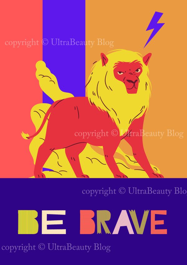 Poster Motivazionale sul coraggio - Be Brave